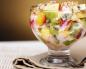 Салат фруктовый с йогуртом Фруктовый салат слоями с йогуртом