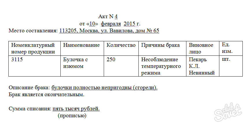 Производственный акт. Акт о браке образец заполнения. Форма акта брака товара. Бланк акта о браке на производстве образец. Акт о браке спецодежды.